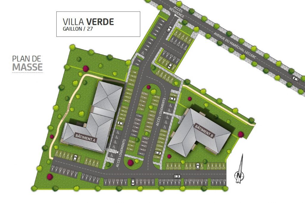 plan de masse villa verde, Gaillon, eure , 27, loi pinel, paris vendome patrimoine